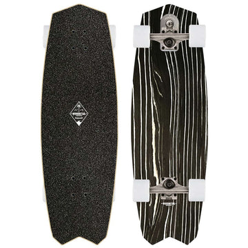 WoodDetail Bells Beach 33" Ebony Surfskate 2022 Complete