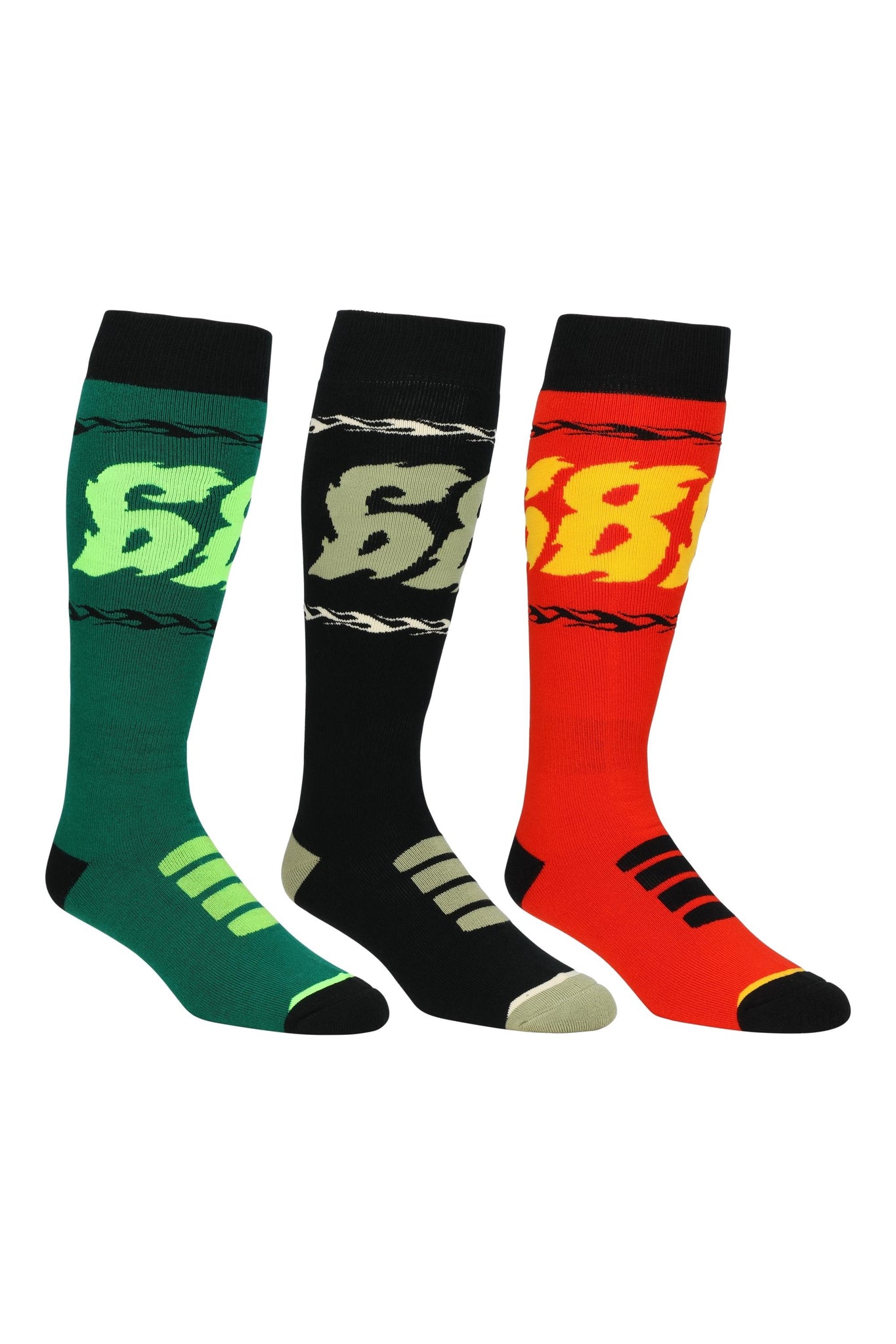 686 MENS FLAME SOCKS - 3 PACK 2026