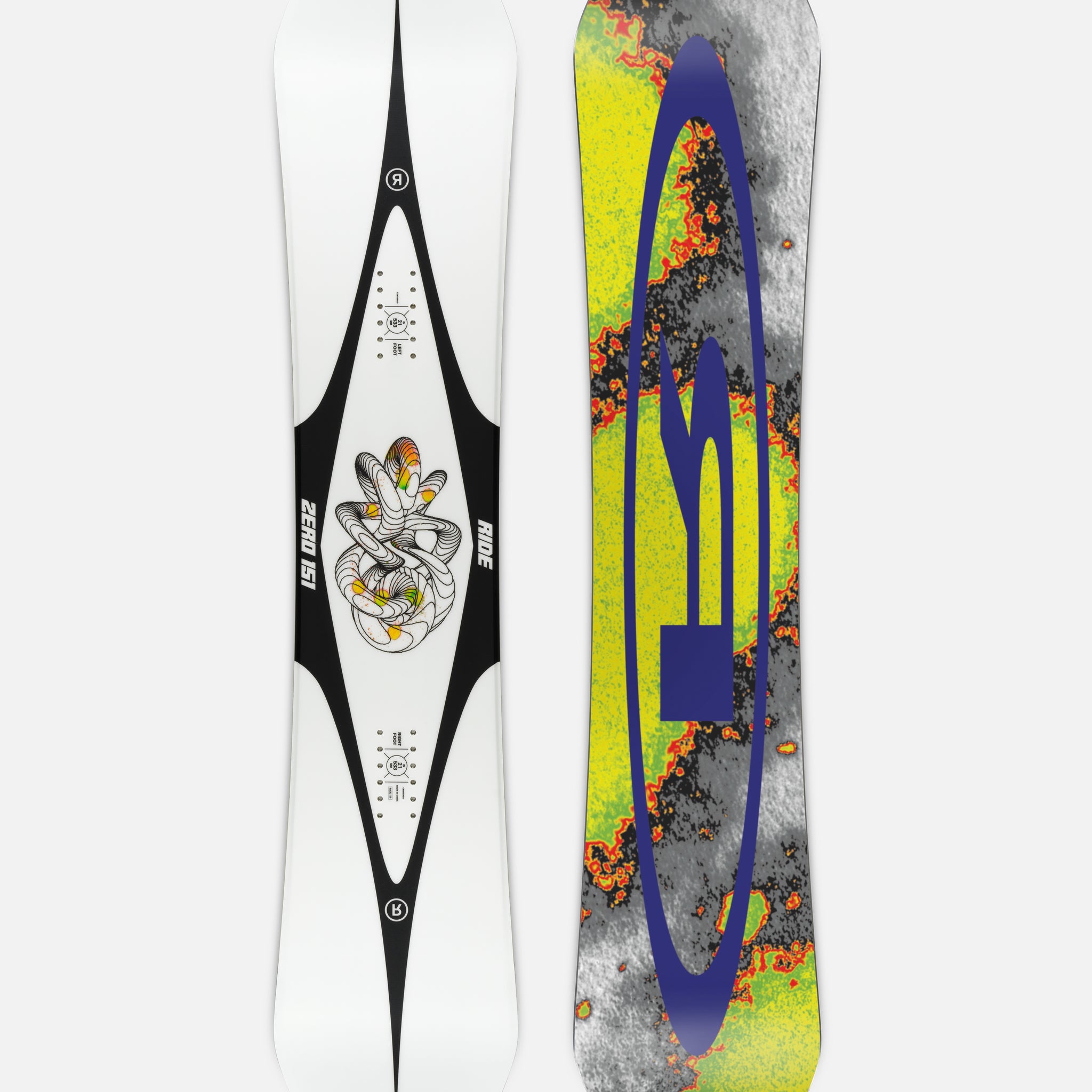 ride 64 snowboard technologiea RIDE ZERO SNOWBOARD 2026