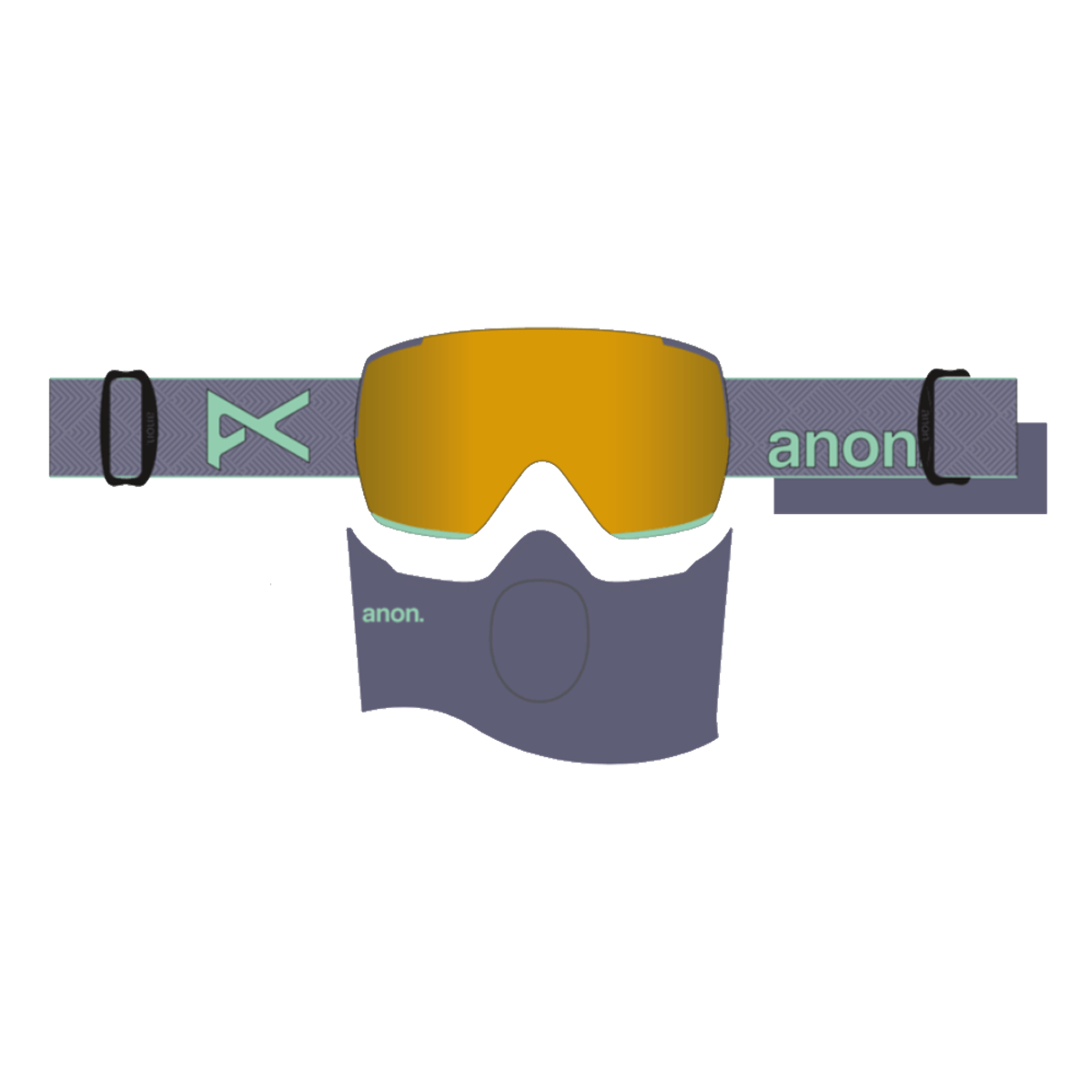 ANON M5 GOGGLES (LOW BRIDGE) - PURPLE PERCEIVE SUNNY BRONZE