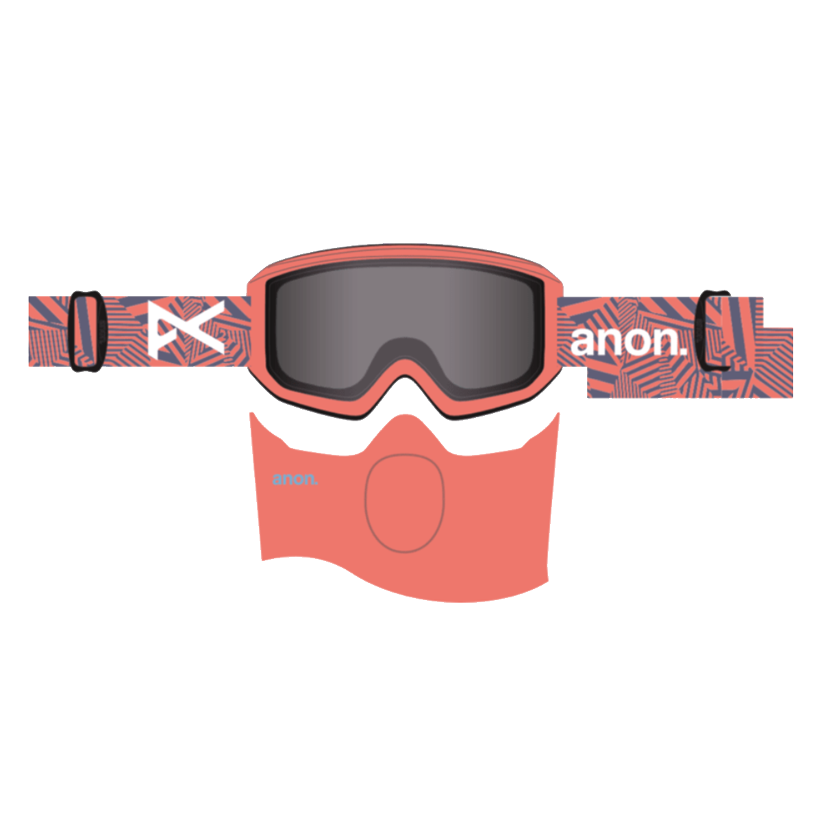 ANON RELAPSE JR GOGGLES (LOW BRIDGE) - ZIGZAG/SMOKE