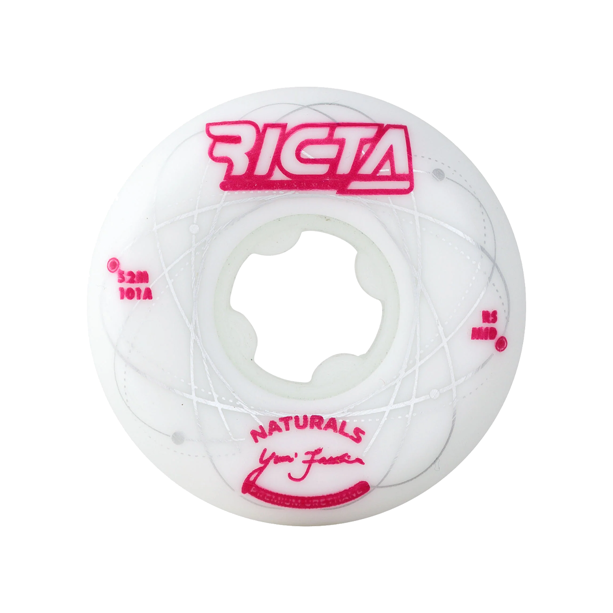 RICTA FACCHINI ORBITAL NATURALS WHITE METALLIC RED MID 101A SKATEBOARD WHEELS