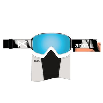 ANON M4S GOGGLES CYLINDRICAL (LOW BRIDGE) - FAMILY TREE PERCEIVE VARIABLE BLUE