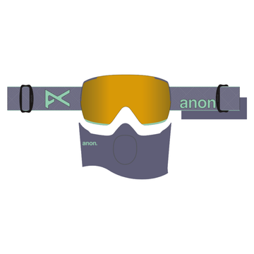 ANON M5S GOGGLES (LOW BRIDGE) - PURPLE PERCEIVE SUNNY BRONZE