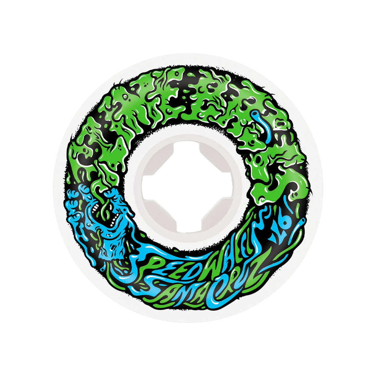 SLIME BALLS VOMIT MINI II WHITE GREEN 97A SKATEBOARD WHEELS