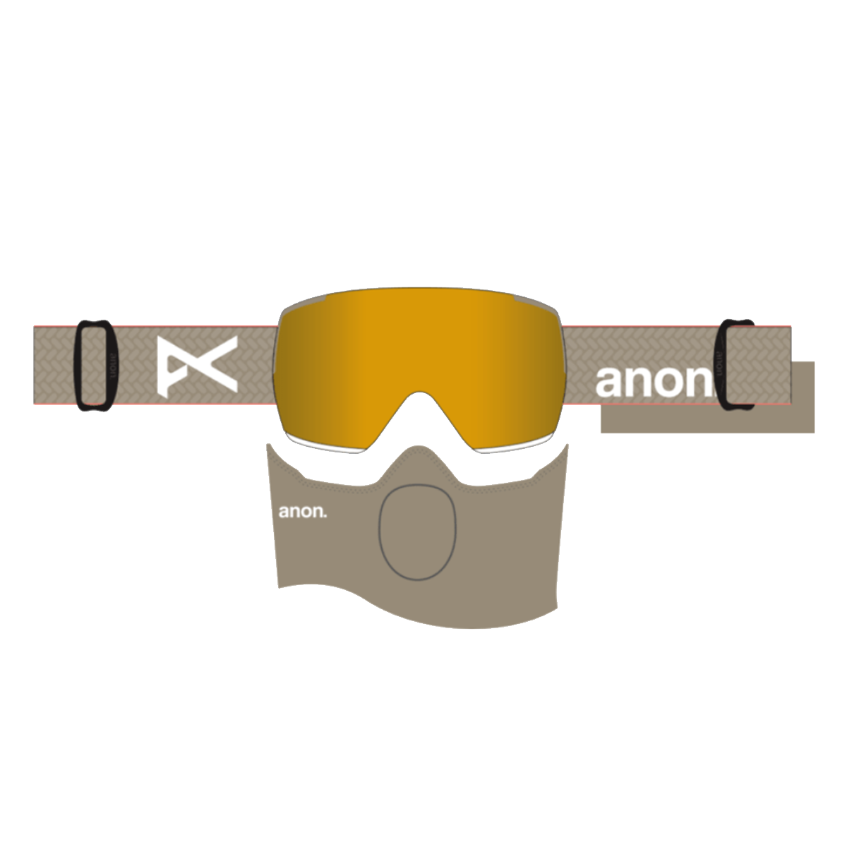 ANON M5 GOGGLES (LOW BRIDGE) - SUMMIT TAUPE PERCEIVE SUNNY BRONZE