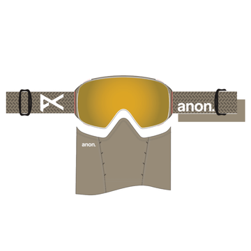 ANON M4S GOGGLES CYLINDRICAL (LOW BRIDGE) - SUMMIT TAUPE PERCEIVE SUNNY BRONZE