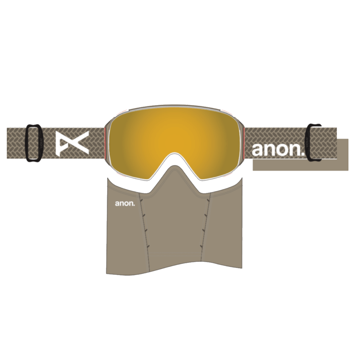 ANON M4 GOGGLES CYLINDRICAL (LOW BRIDGE) - SUMMIT TAUPE PERCEIVE SUNNY BRONZE