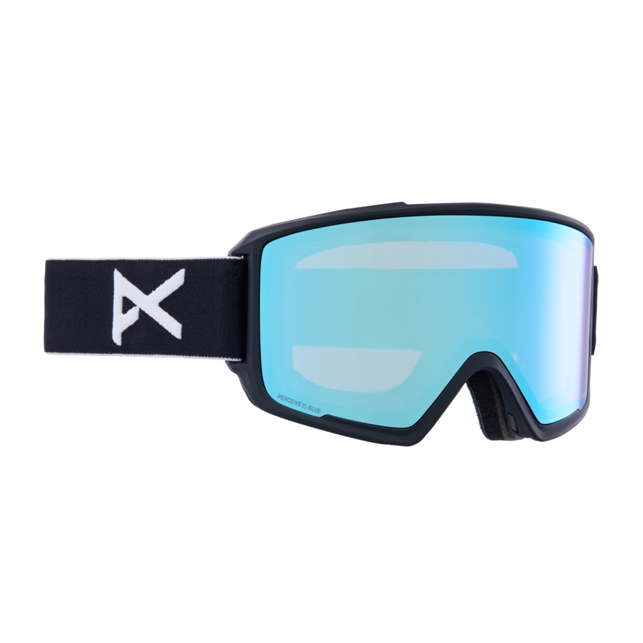 ANON M3 GOGGLES (LOW BRIDGE) + MFI MASK + BONUS LENS - BLACK PERCEIVE VARAIBLE BLUE