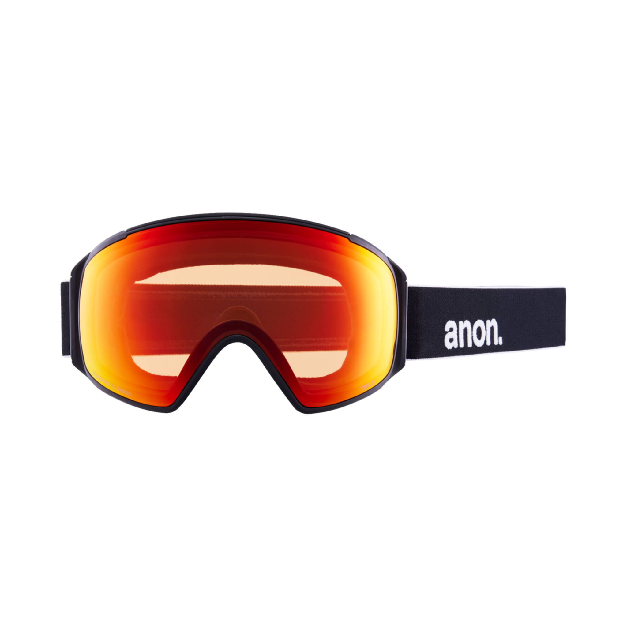 ANON M4S TORIC GOGGLES - BLACK/PERCEIVE SUNNY RED (LOW BRIDGE) +MFI MASK + SPARE LENS