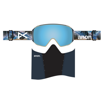 ANON M4 TORIC GOGGLES - CHET MALINOW/PERCEIVE VARIABLE BLUE (LOW BRIDGE) +MFI MASK + SPARE LENS