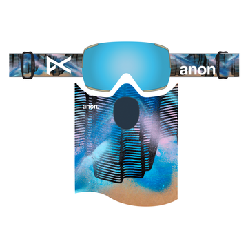 ANON M5 GOGGLES - CHET MALINOW/PERCEIVE VARIABLE BLUE (LOW BRIDGE) +MFI MASK + SPARE LENS