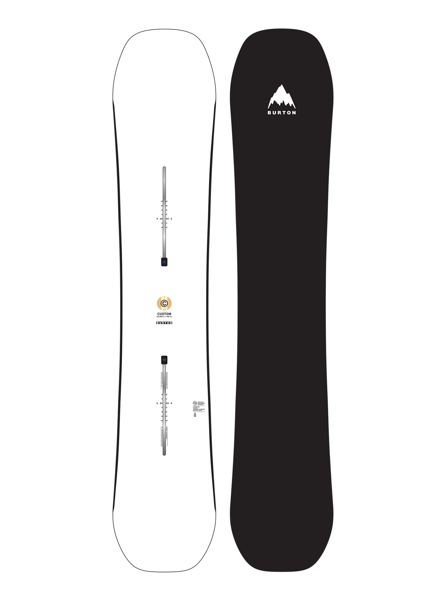 BURTON MEN'S CUSTOM FLYING V SNOWBOARD 2026