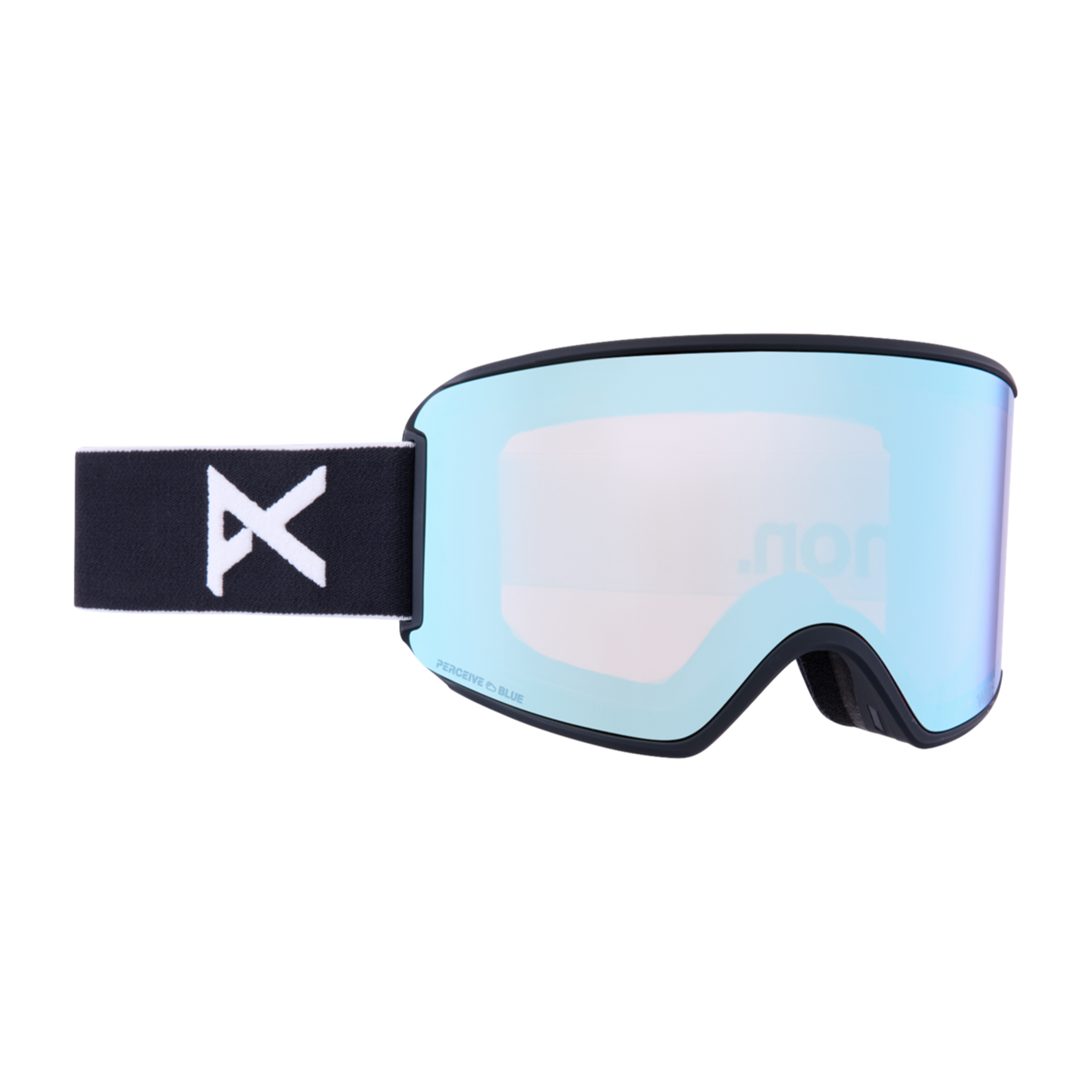 ANON WM3 WOMENS MFI GOGGLES - BLACK/PERCEIVE VARIABLE BLUE (LOW BRIDGE) +MFI MASK + SPARE LENS