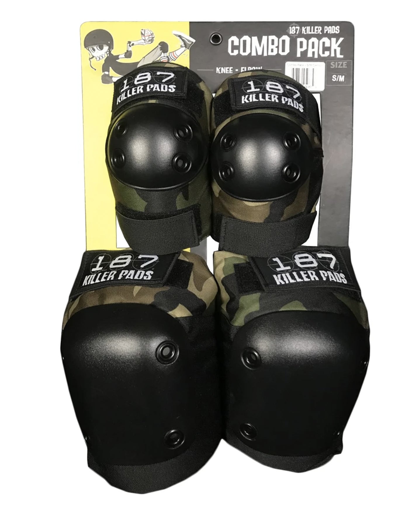 187 Killer Pads Fly Knee &amp; Elbow Pad Combo Pack - Camo