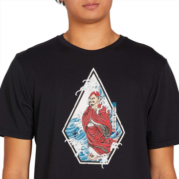 VOLCOM NOZAKA SURF TEE - BLACK VOLCOM NOZAKA SURF TEE - BLACK