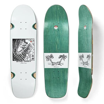 Polar SHIN SANBONGI - Freedom - White - Wheel Wells - SURF Jr. 8.75" Deck