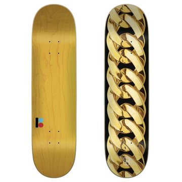 Plan B Chain Gold 8.25" Skateboard Deck