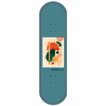 BD Skate Co. Watercolor Series: Teal 8.0" Skate Deck