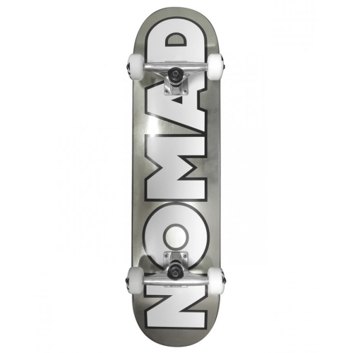 Nomad Chrome Dye Silver 8.0" Skateboard Complete