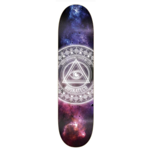 BD Skate Co. Cosmos Red and Blue 8.0" Deck