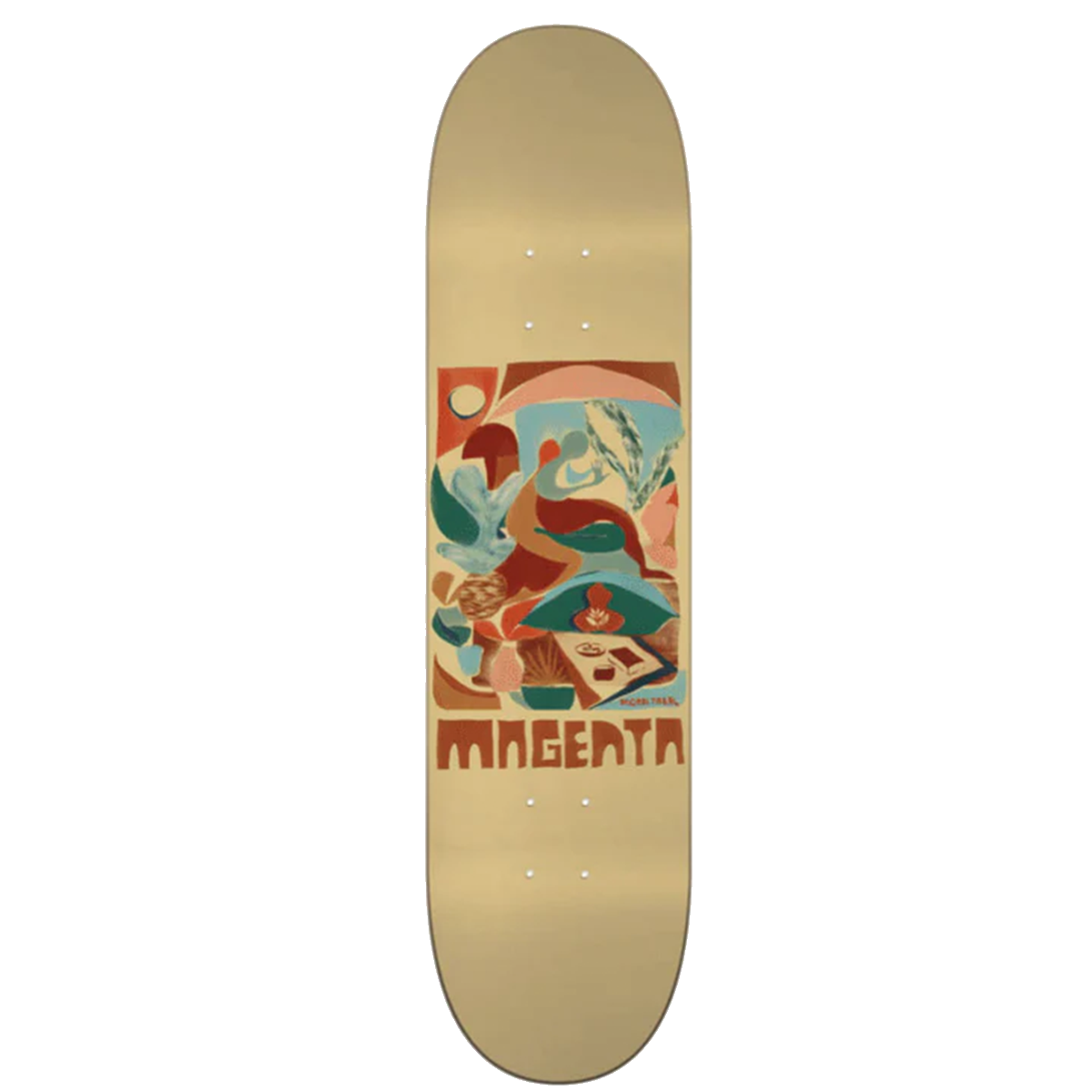 Magenta Javier Mendizabal Guest Artist 8.25" Skateboard Deck