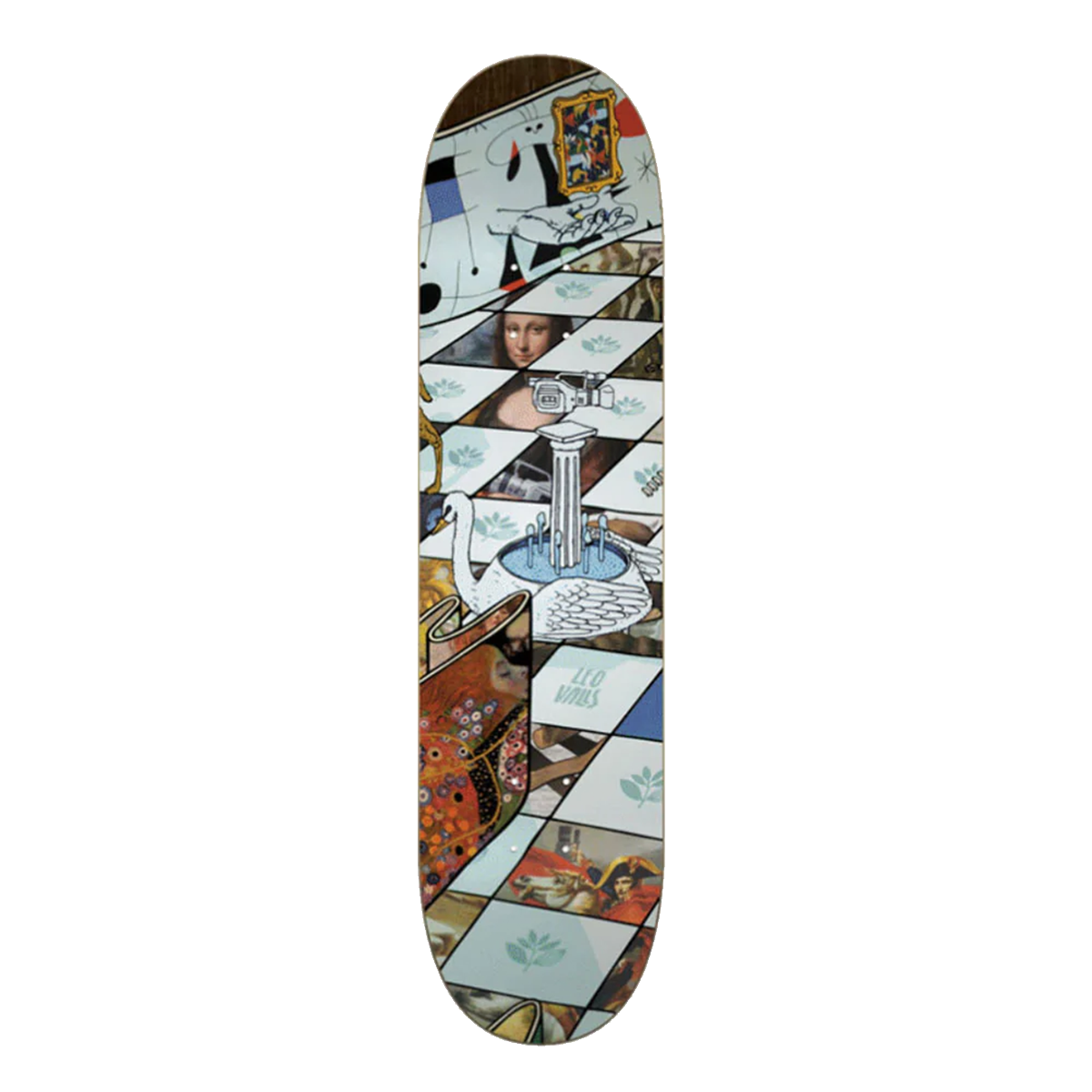 Magenta Leo Valls Museum Series 8.25" Skateboard Deck