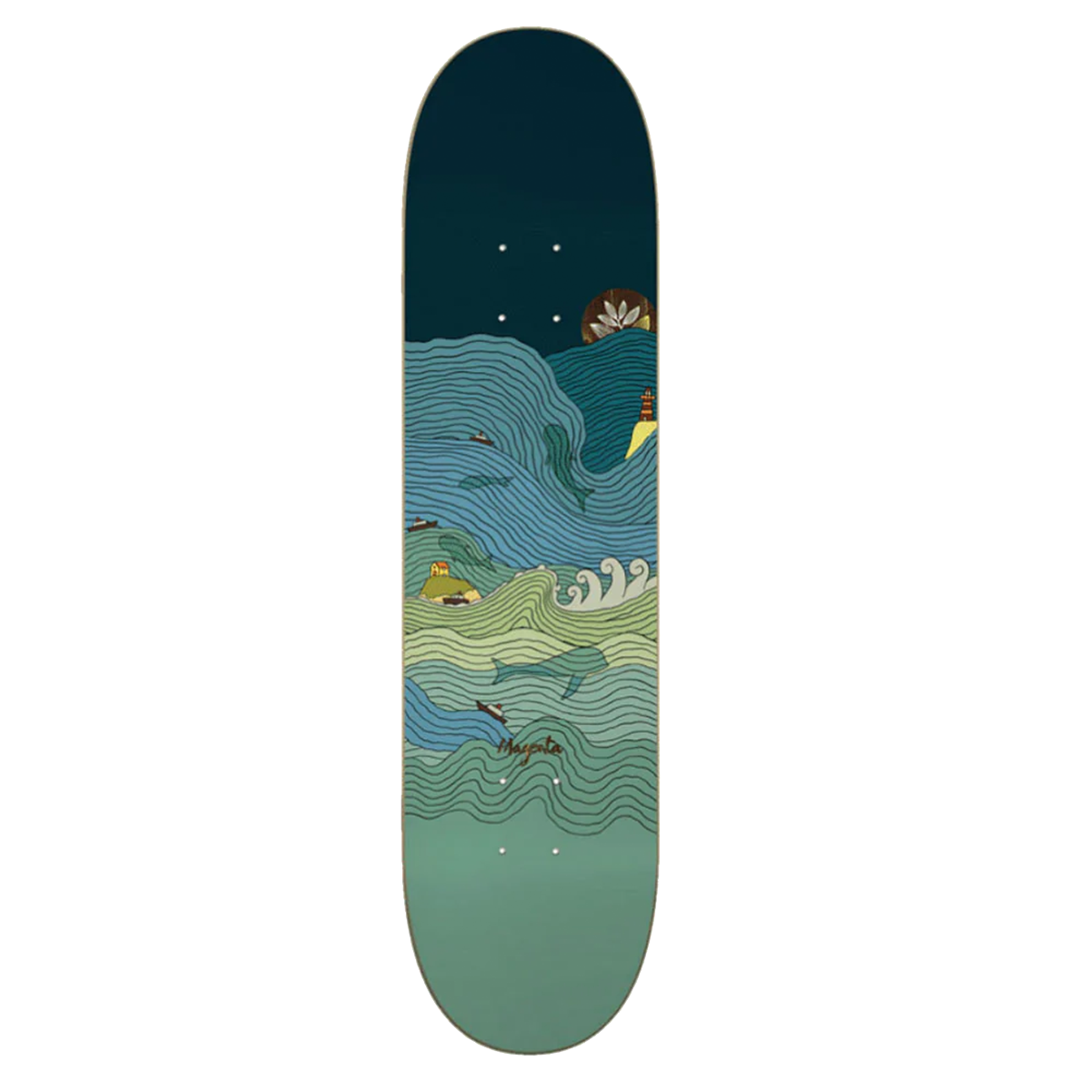Magenta Sea One Off 8.4" Skateboard Deck