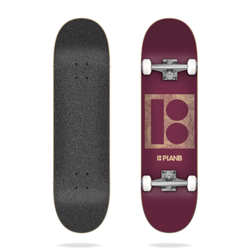 Plan B Texture Stained 7.87" Skateboard Complete