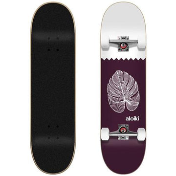 Aloiki Purple Leaf 8.0" Skateboard Complete