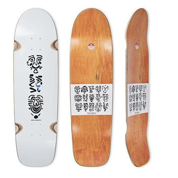 Polar SHIN SANBONGI - Faces - White - SURF Skateboard Deck