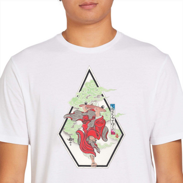 VOLCOM NOZAKA SKATE TEE - WHITE VOLCOM NOZAKA SKATE TEE - WHITE