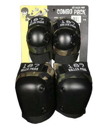 187 Killer Pads Fly Knee & Elbow Pad Combo Pack - Camo