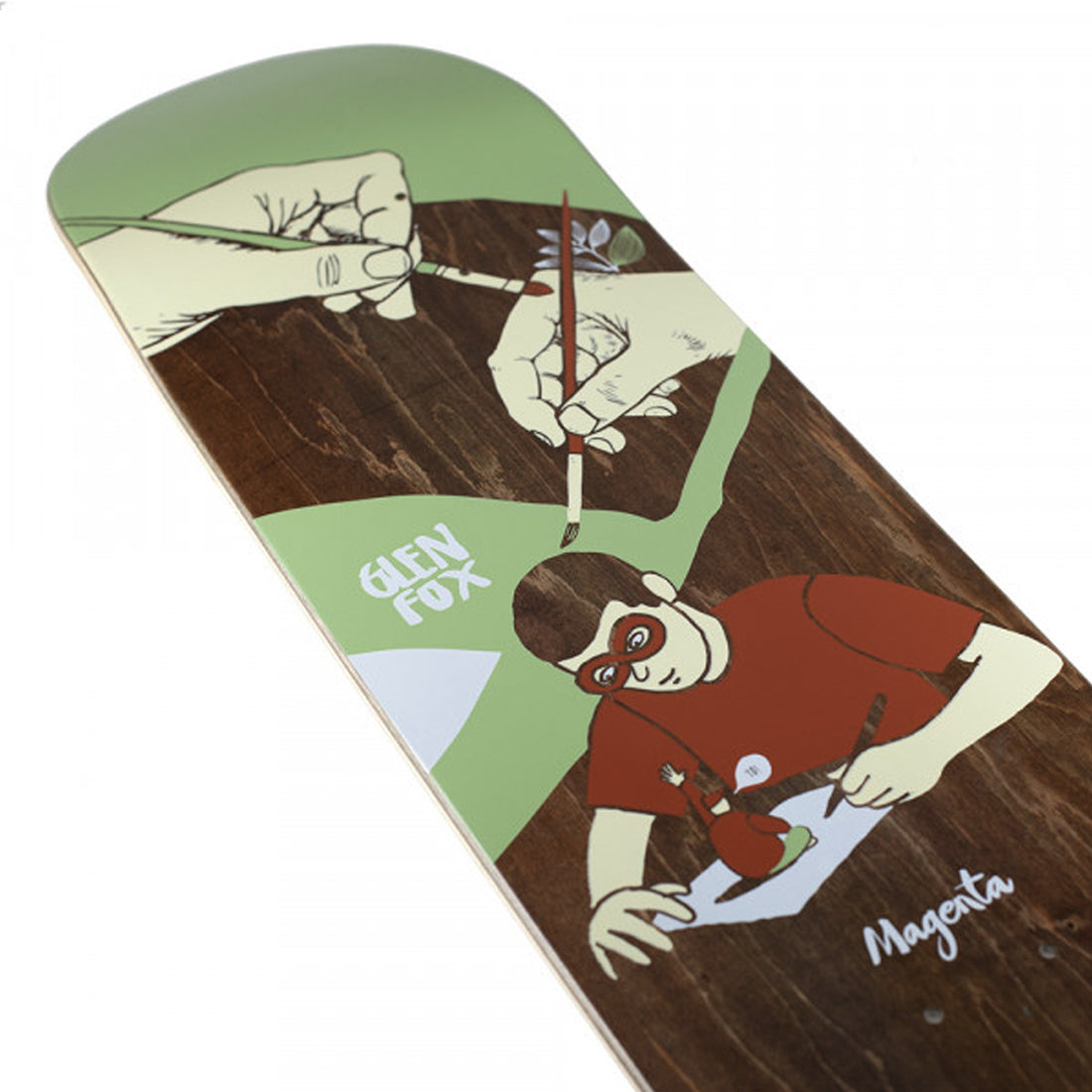 Magenta Glen Fox Extravision 8.0" Skateboard Deck