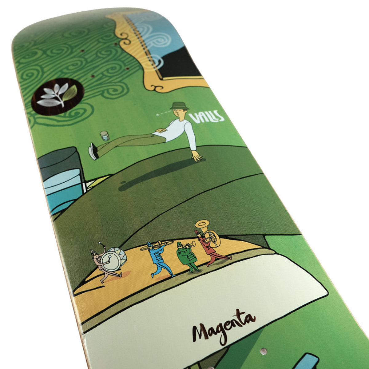 【SALE！】スケボーデッキ【8.0】MAGENTA(デッキ)_Leo Valls_Sacred Snake Magenta Leo Valls Zoo Skateboard Deck - Supereight