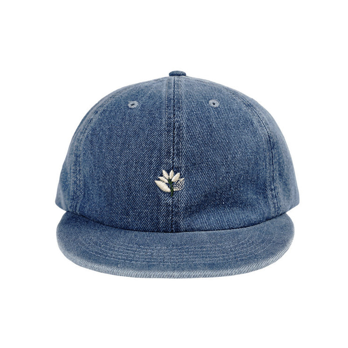 Magenta Plant 6-Panel Light Blue Denim Hat