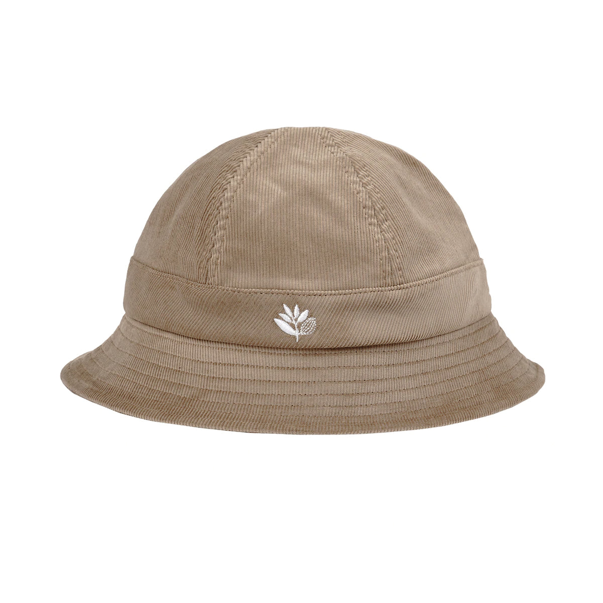 Magenta Plant Cord Beige Bucket Hat