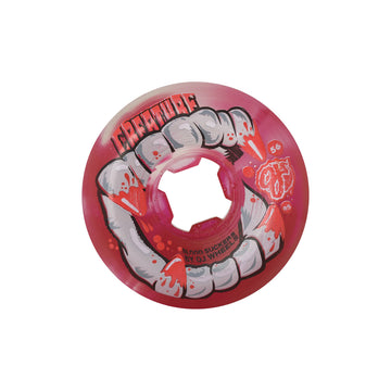 OJ DNA Curbsuckers Bloodsuckers Red Clear Swirl 56mm 95A Wheel Pack