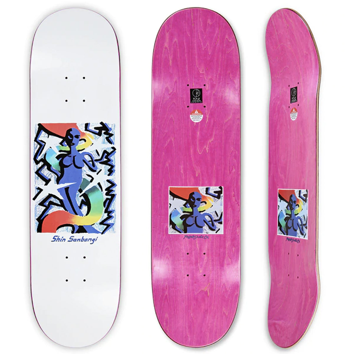 Polar SHIN SANBONGI - Queen 7.875" Skateboard Deck
