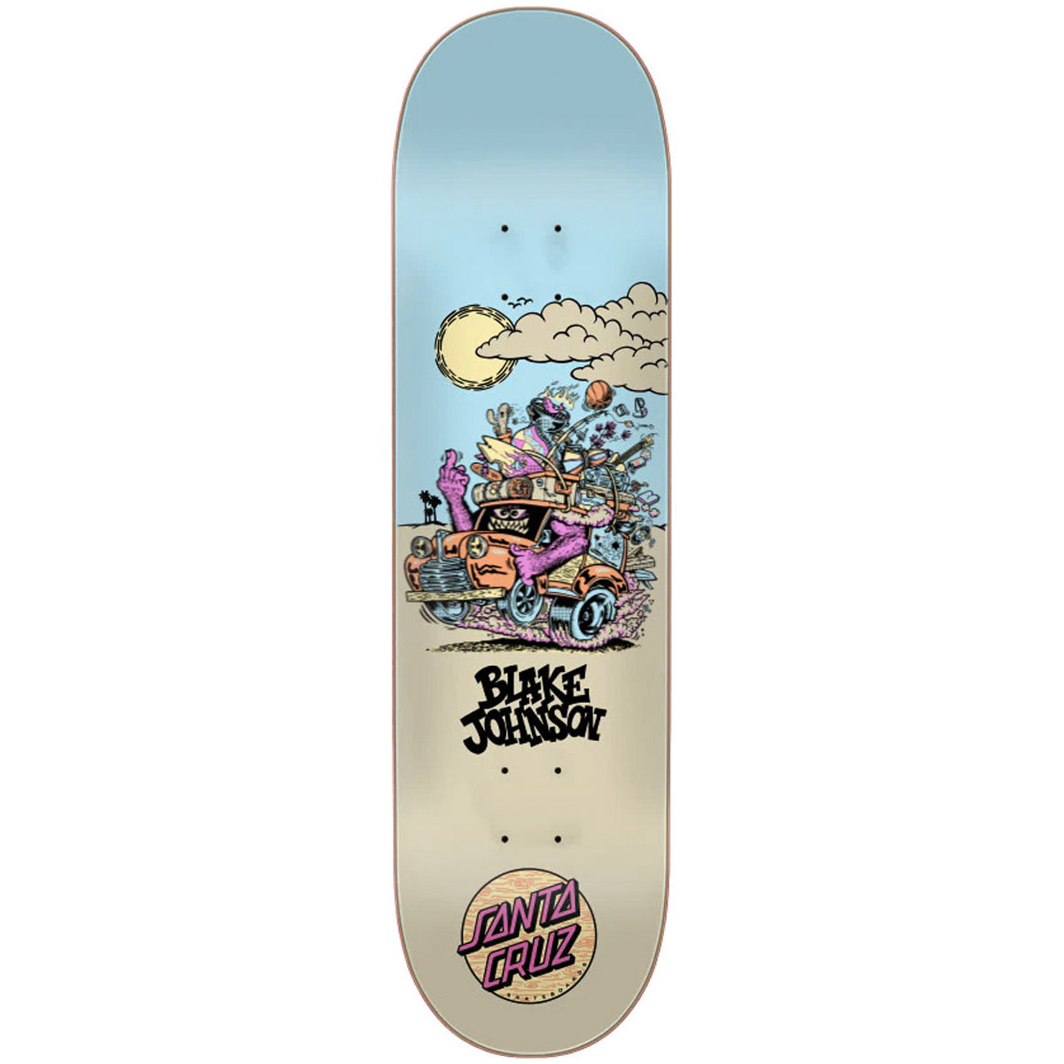 Santa Cruz Johnson Beast Wagon Pro 8.375" Skateboard Deck