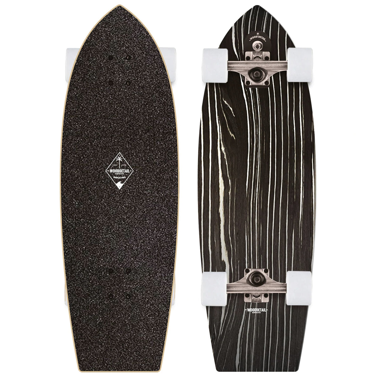 WoodDetail Peniche 32" Ebony Surfskate 2022 Complete