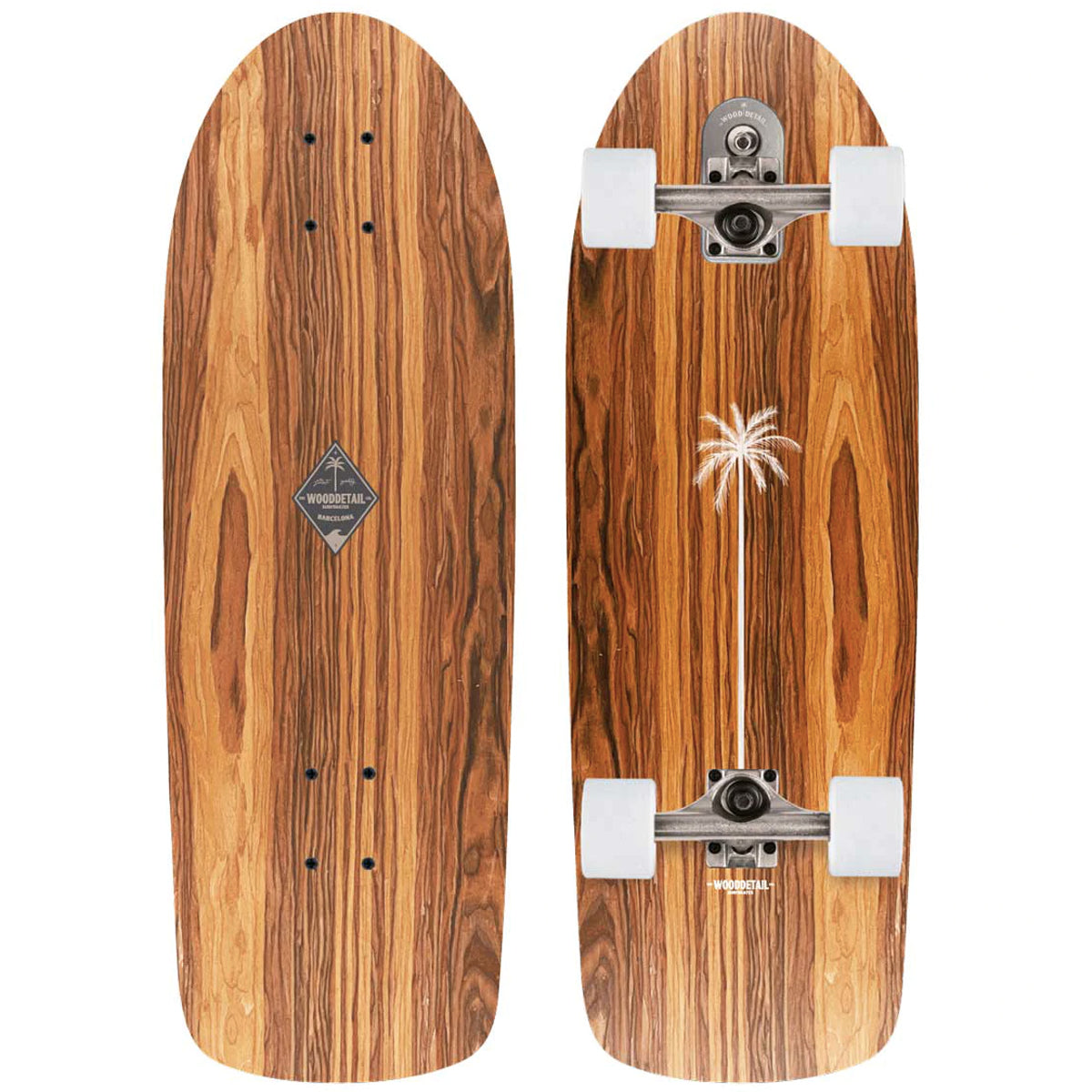WoodDetail Venice 31" Palisander Surfskate 2022 Complete